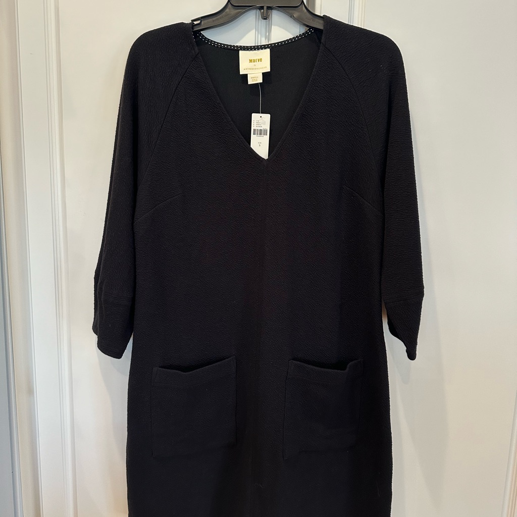 Maeve By Anthropologie Black Dress, Size Small